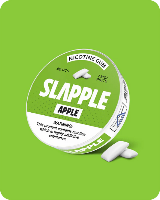 Chiclete de nicotina | Maçã Verde | Pacote individual - 40 unidades