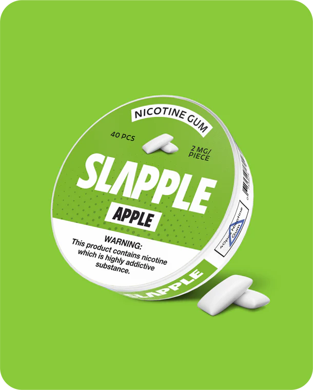 Chiclete de nicotina | Maçã Verde | Pacote individual - 40 unidades
