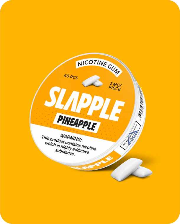 Chiclete de nicotina | Abacaxi | Pacote individual - 40 unidades
