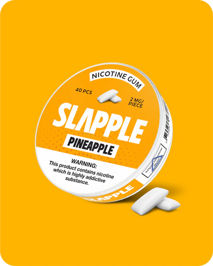 Chiclete de nicotina | Abacaxi | Pacote individual - 40 unidades
