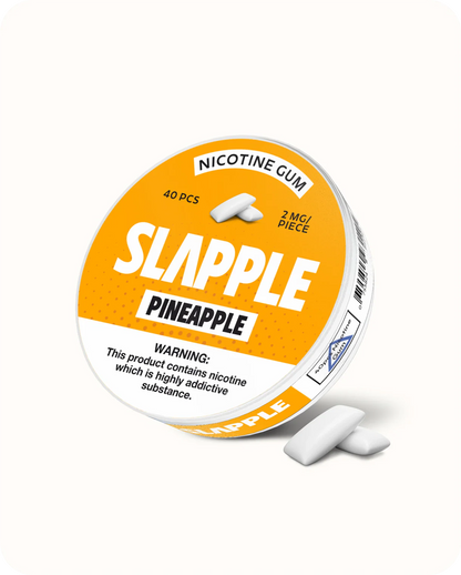 Chiclete de nicotina | Abacaxi | Pacote individual - 40 unidades