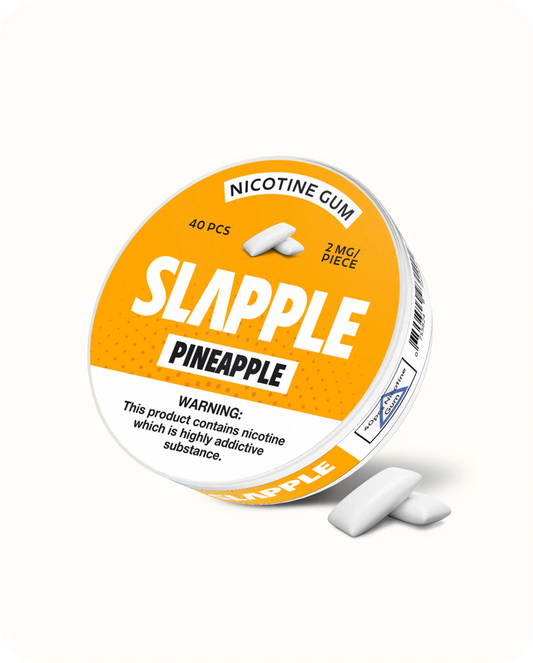 Chiclete de nicotina | Abacaxi | Pacote individual - 40 unidades